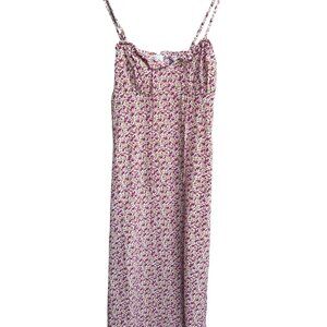 Only Midi Dress Size XS Lux Strap Alexa AOP Fuchsia Purple 309 Bella Style NWT
